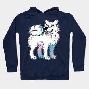 Smiley Samoyed - Black Lines Hoodie